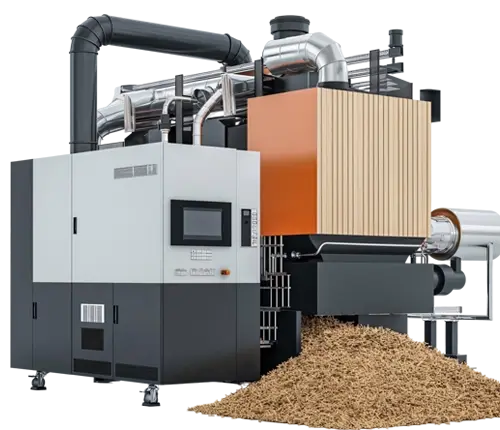 Biomass pellet supply for industrial businesses