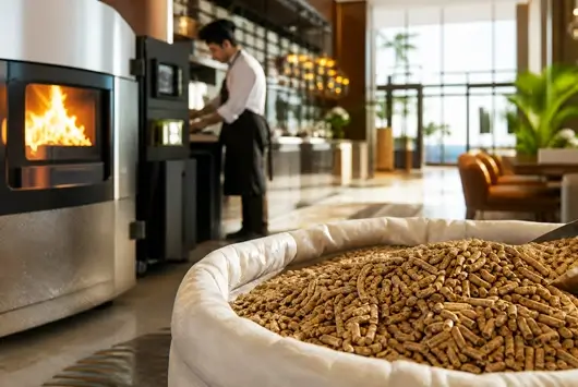 Biomass pellets for hotels and restaurants