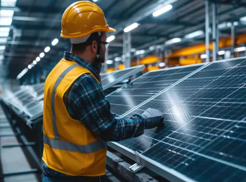 Solar panel supply for factory rooftop solar