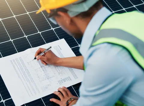Site survey and energy assessment for factory rooftop solar