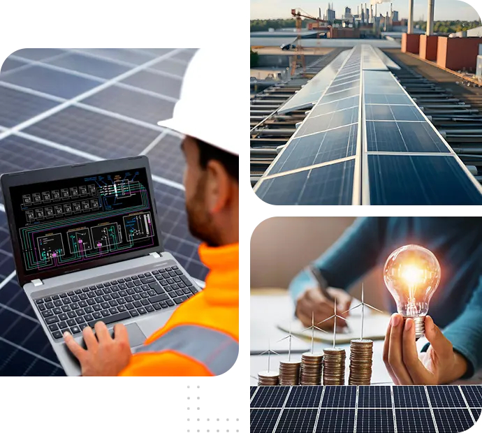 Rooftop solar panel installation in Dhaka Bangladesh